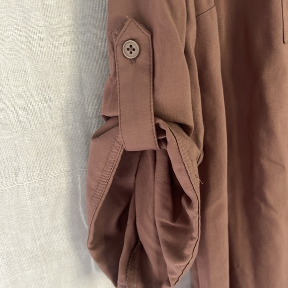 Torrid Pink Relaxed Mandarin Collar Blouse - Picture 4 of 6